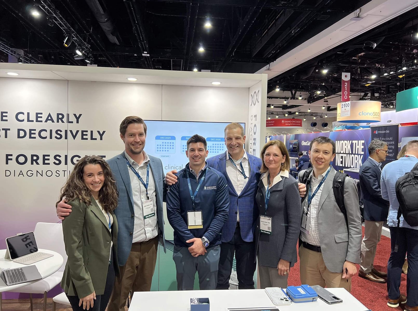 Foresight employees at ASH booth